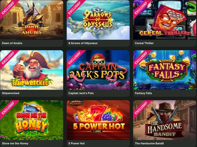 comeon casino gokkasten
